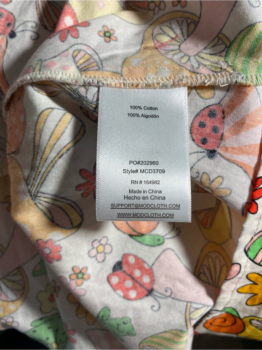 ModCloth Multicolor Mushroom Sleeveless Dress - Picture 8 of 8
